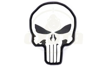 M-Tac нашивка Punisher ПВХ чорно-біла