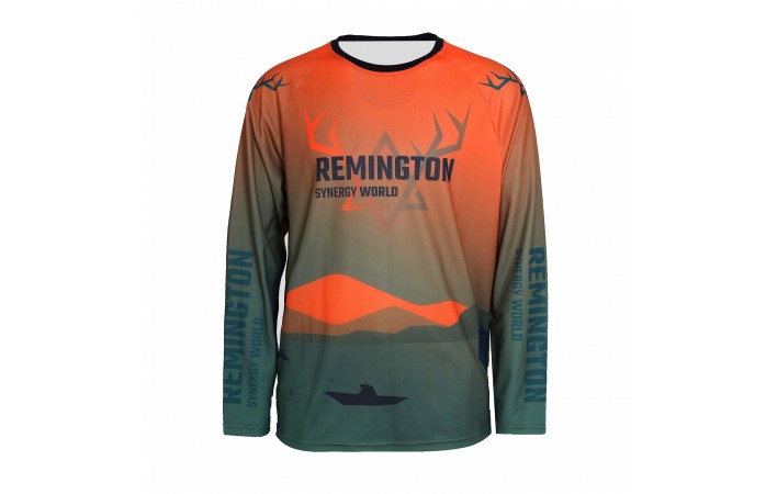 Remington Men's T-Shirt  Fishing Style Orange s. L